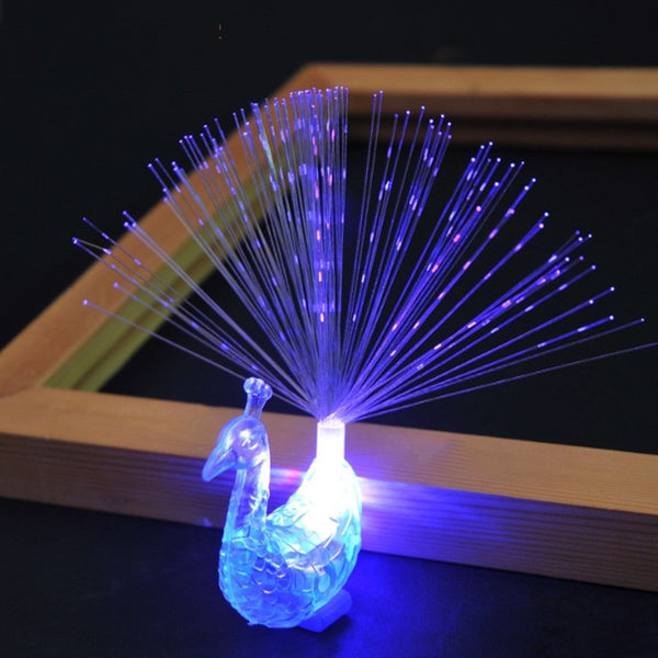 Peacock Fiber Lamp
